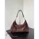 Premio Replica Borsa a tracolla media Balenciaga Le City scamosciata marrone Imitazione Outlet