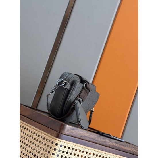 Premio Replica Dior Saddle Triple Pouch Dior Gravity Uomo grigio Imitazione Outlet