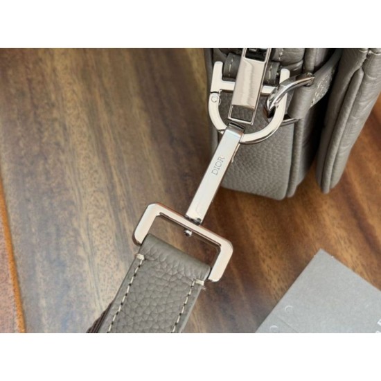 Premio Replica Dior Saddle Triple Pouch Dior Gravity Uomo grigio Imitazione Outlet