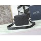 Premio Replica Borse a tracolla Dior Saddle piccola con patta nera Imitazione Outlet