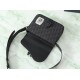 Premio Replica Borse a tracolla Dior Saddle piccola con patta nera Imitazione Outlet