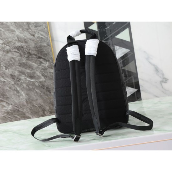 Premio Replica Zaino Dior Saddle Zip Dior Oblique jacquard nero Imitazione Outlet