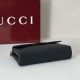 Premio Replica Borsa a tracolla media Gucci GG rilievo con catena 857622 Nero Imitazione Outlet