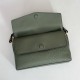Premio Replica Borsa a tracolla Gucci media con motivo GG goffrato e catena 857622 verde Imitazione Outlet