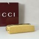 Premio Replica Borsa a tracolla Gucci media con motivo GG goffrato e catena 857622 scamosciata Giallo Imitazione Outlet