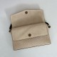 Premio Replica Borsa a tracolla Gucci media con motivo GG goffrato e catena 857622 scamosciata Beige Imitazione Outlet