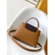 Premio Replica Borsa tote Louis Vuitton Taurillon Capucines BB M14176 Marrone Imitazione Outlet