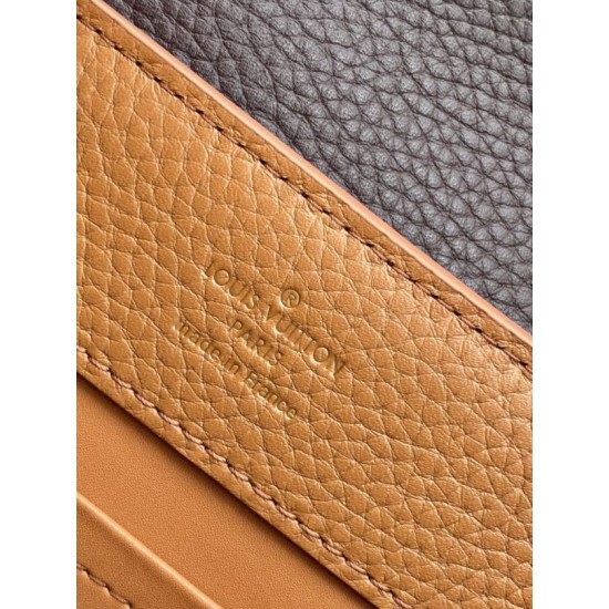 Premio Replica Borsa tote Louis Vuitton Taurillon Capucines BB M14176 Marrone Imitazione Outlet