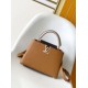 Premio Replica Borsa tote Louis Vuitton Taurillon Capucines BB M14176 Marrone Imitazione Outlet