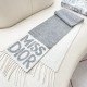 Premio Replica Sciarpa reversibile in cashmere Dior Miss Dior Graffiti grigio/avorio 17 x 140 Imitazione Outlet