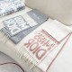 Premio Replica Sciarpa reversibile in cashmere Dior Miss Dior Graffiti grigio/Rosa 17 x 140 Imitazione Outlet
