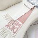 Premio Replica Sciarpa reversibile in cashmere Dior Miss Dior Graffiti grigio/Rosa 17 x 140 Imitazione Outlet
