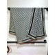 Premio Replica Sciarpa quadrata reversibile in seta e cashmere Dior Oblique Diortwin grigio/nero 140 x 140 Imitazione Outlet
