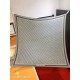 Premio Replica Sciarpa quadrata reversibile in seta e cashmere Dior Oblique Diortwin grigio/nero 140 x 140 Imitazione Outlet