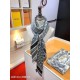 Premio Replica Sciarpa quadrata reversibile in seta e cashmere Dior Oblique Diortwin grigio/nero 140 x 140 Imitazione Outlet