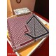 Premio Replica Sciarpa quadrata reversibile in seta e cashmere Dior Oblique Diortwin bordeaux/blu 140 x 140 Imitazione Outlet