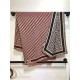 Premio Replica Sciarpa quadrata reversibile in seta e cashmere Dior Oblique Diortwin bordeaux/blu 140 x 140 Imitazione Outlet