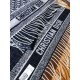 Premio Replica Sciarpa Dior Oblique double face in cashmere ecru/blu 48 x 200 Imitazione Outlet