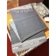 Premio Replica Sciarpa Dior Oblique double face in cashmere grigio/blu 48 x 200 Imitazione Outlet
