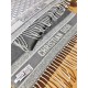 Premio Replica Sciarpa Dior Oblique double face in cashmere grigio/blu 48 x 200 Imitazione Outlet