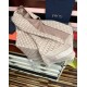 Premio Replica Sciarpa frange Dior Oblique cashmere blu navy/écru 45 x 200 Rosa Imitazione Outlet