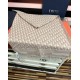 Premio Replica Sciarpa frange Dior Oblique cashmere blu navy/écru 45 x 200 Rosa Imitazione Outlet