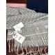 Premio Replica Sciarpa frange Dior Oblique cashmere blu navy/écru 45 x 200 grigio Imitazione Outlet