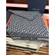 Premio Replica Sciarpa frange Dior Oblique cashmere blu navy/écru 45 x 200 Blu Imitazione Outlet