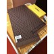 Premio Replica Sciarpa Fendi FF in misto lana e cashmere bordeaux 32 x 200 Imitazione Outlet