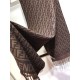Premio Replica Sciarpa Fendi FF in misto lana e cashmere bordeaux 32 x 200 Imitazione Outlet
