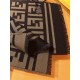 Premio Replica Sciarpa in misto lana con intarsio logo FF Fendi marrone 42 x 180 Imitazione Outlet