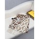 Premio Replica Sciarpa Fendi FF misto cashmere e lana marrone 35 x 180 Imitazione Outlet