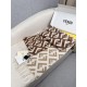 Premio Replica Sciarpa Fendi FF misto cashmere e lana marrone 35 x 180 Imitazione Outlet