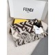 Premio Replica Sciarpa Fendi FF misto cashmere e lana grigio tortora 35 x 180 Imitazione Outlet