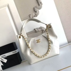 Replica Borsa Chanel 26C Maxi hobo Hippie AS5970 AS5978 Bianco Imitazioni perfette Outlet