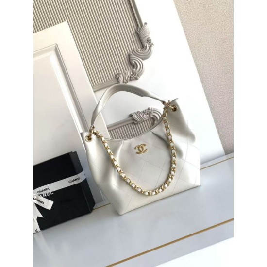 Replica Borsa Chanel 26C Maxi hobo Hippie AS5970 AS5978 Bianco Imitazioni perfette Outlet