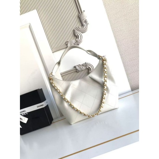 Replica Borsa Chanel 26C Maxi hobo Hippie AS5970 AS5978 Bianco Imitazioni perfette Outlet