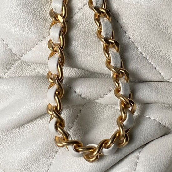 Replica Borse Chanel 25K Mini Bow AS5849 Pelle di agnello Bianco Imitazioni perfette Outlet