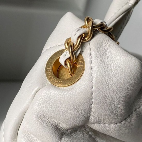 Replica Borse Chanel 25K Mini Bow AS5849 Pelle di agnello Bianco Imitazioni perfette Outlet