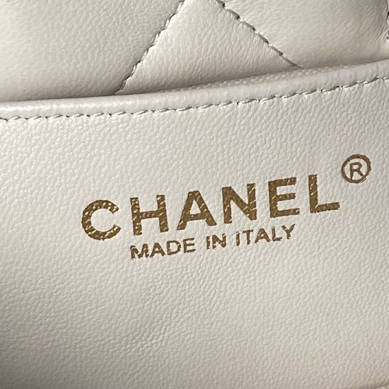 Replica Borse Chanel 25K Mini Bow AS5849 Pelle di agnello Bianco Imitazioni perfette Outlet