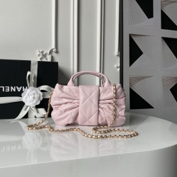 Replica Borse Chanel 25K Mini Bow AS5849 Pelle di agnello rosa Imitazioni perfette Outlet