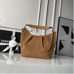 Replica Borsa Chanel 26C Maxi hobo Hippie AS5970 AS5978 Scamosciata Marrone Imitazioni perfette Outlet