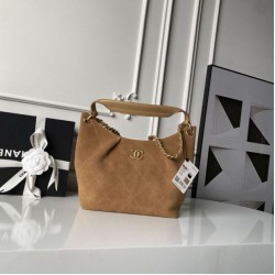Replica Borsa Chanel 26C Maxi hobo Hippie AS5970 AS5978 Scamosciata Marrone Imitazioni perfette Outlet