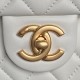 Replica Borse Chanel AS5756 piccola Rettangolare con patta e manico superiore bianca Imitazioni perfette Outlet