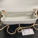 Replica Borse Chanel AS5756 piccola Rettangolare con patta e manico superiore bianca Imitazioni perfette Outlet