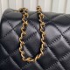 Replica Borse Chanel AS5756 piccola Rettangolare con patta e manico superiore Nero Imitazioni perfette Outlet