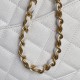 Replica Borsa a tracolla Chanel piccola con catena e manico superiore AS5702 Bianco Imitazioni perfette Outlet