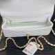 Replica Borsa a tracolla Chanel piccola con catena e manico superiore AS5702 Bianco Imitazioni perfette Outlet