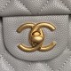 Replica Borsa a tracolla Chanel piccola con catena e manico superiore AS5702 Grigia Imitazioni perfette Outlet