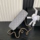 Replica Borsa a tracolla Chanel piccola con catena e manico superiore AS5702 Grigia Imitazioni perfette Outlet